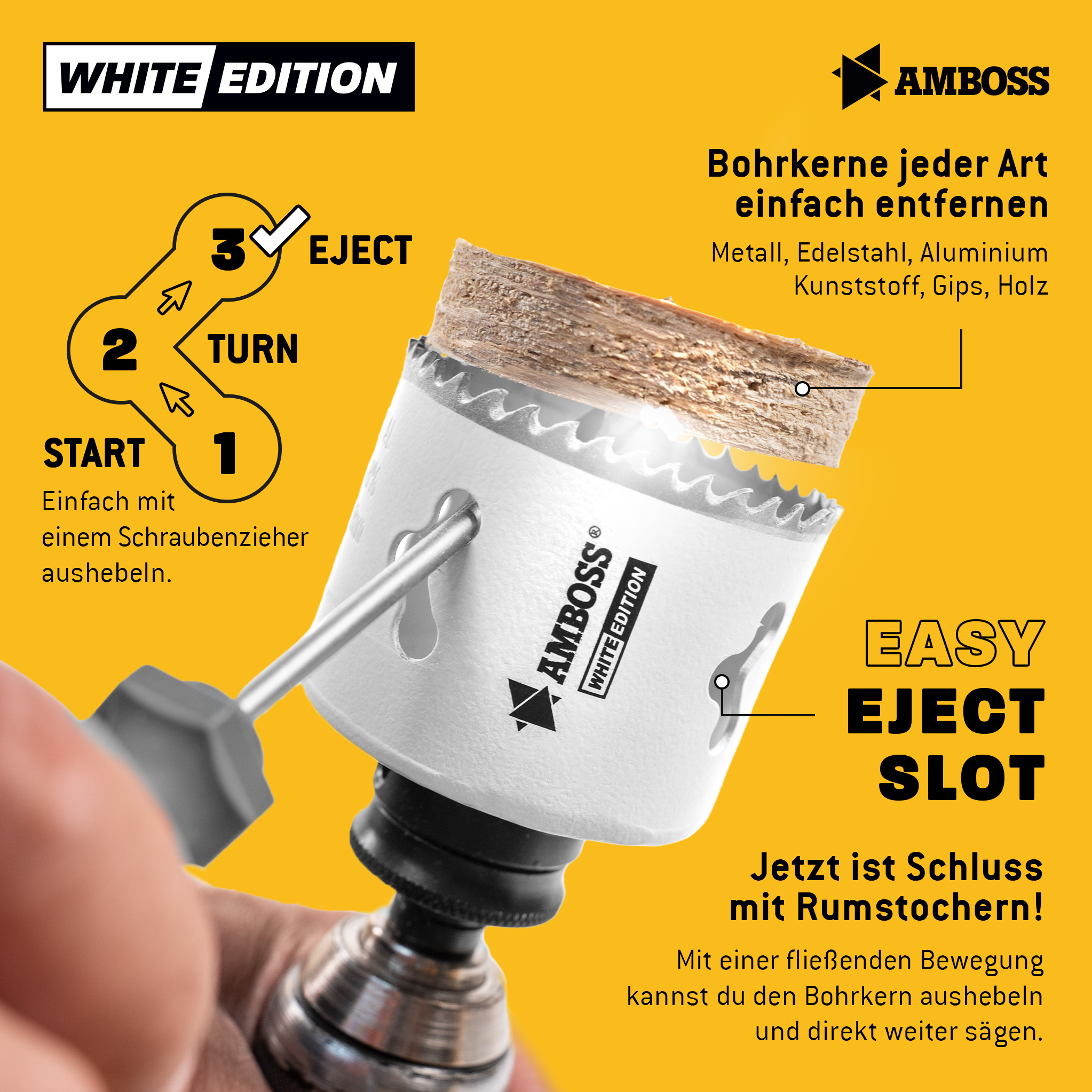 HSS M42 Amboss Lochsäge Ø 215 mm (ohne Aufnahme)