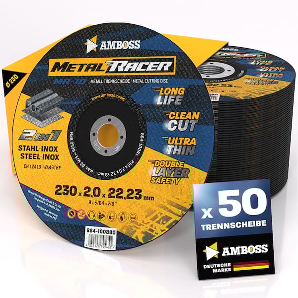 50x Amboss Metal Racer Trennscheibe | Ø230 mm - 2 mm -  22.23 mm |