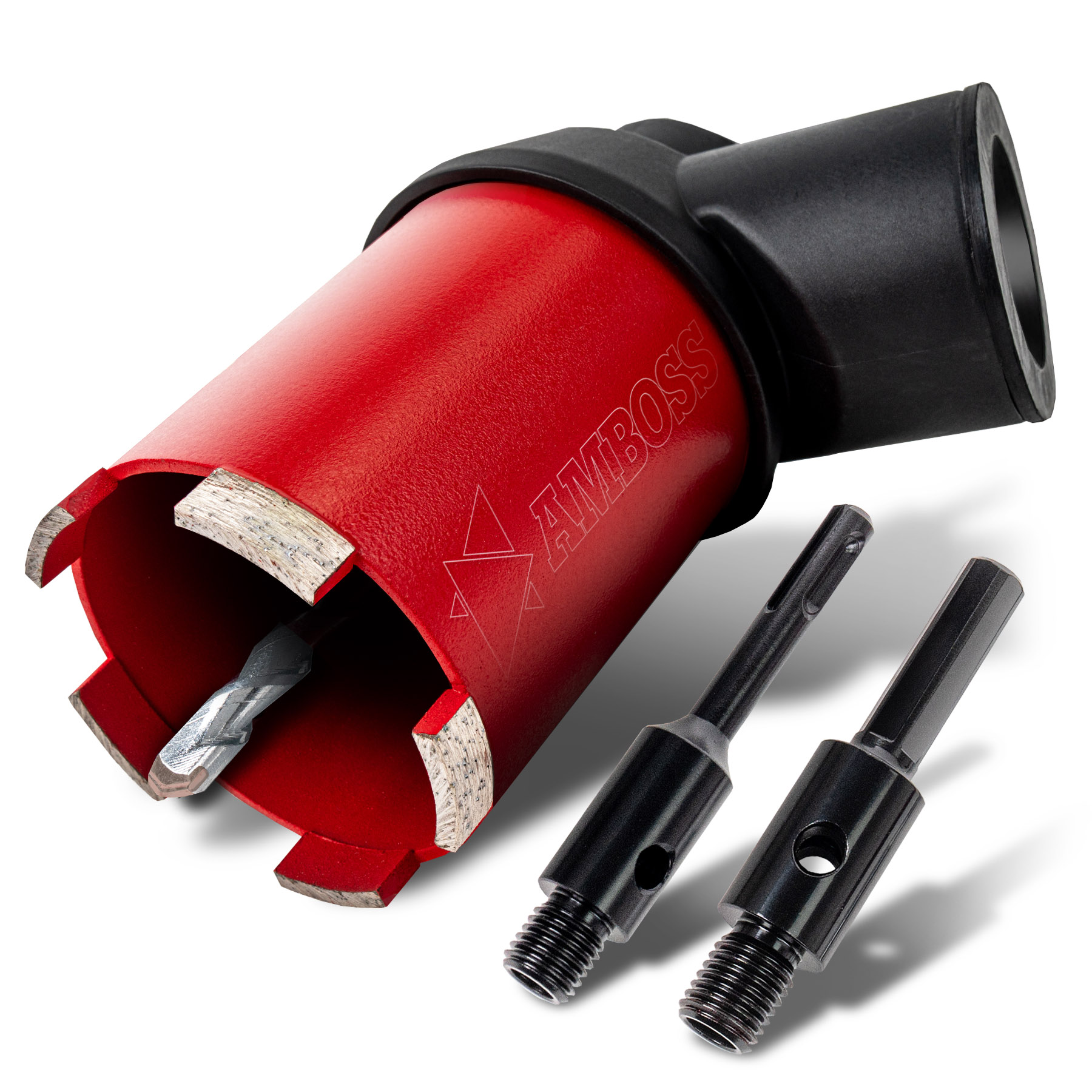 Dosensenker Red Force - 82 mm - SDS-Plus Set mit Absaugung