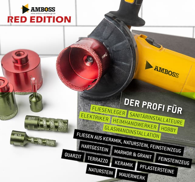 Amboss Red Edition Schleiffinger 8 mm
