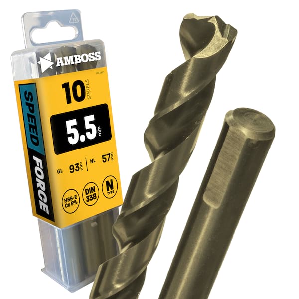 10 x HSS ECo SPEED Force Metallbohrer DIN 338 - Ø:5.5 mm