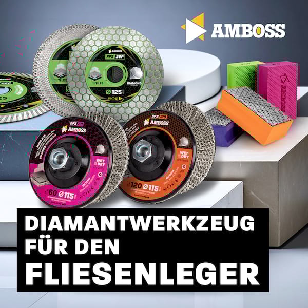 Amboss Diamant Fächerschleifscheibe 115mm K120 M14
