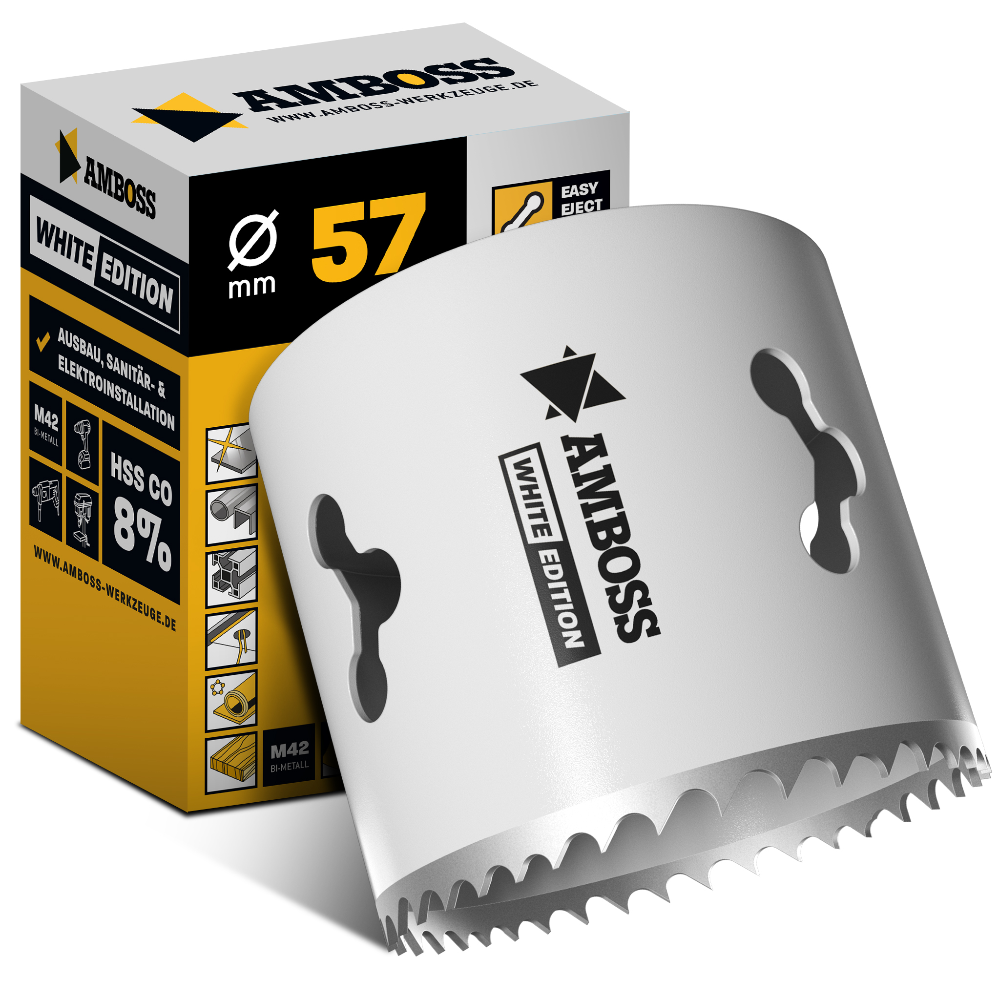 HSS M42 Amboss Lochsäge Ø 57 mm (ohne Aufnahme)