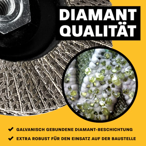 Amboss Diamant Fächerschleifscheibe 115mm K120 M14