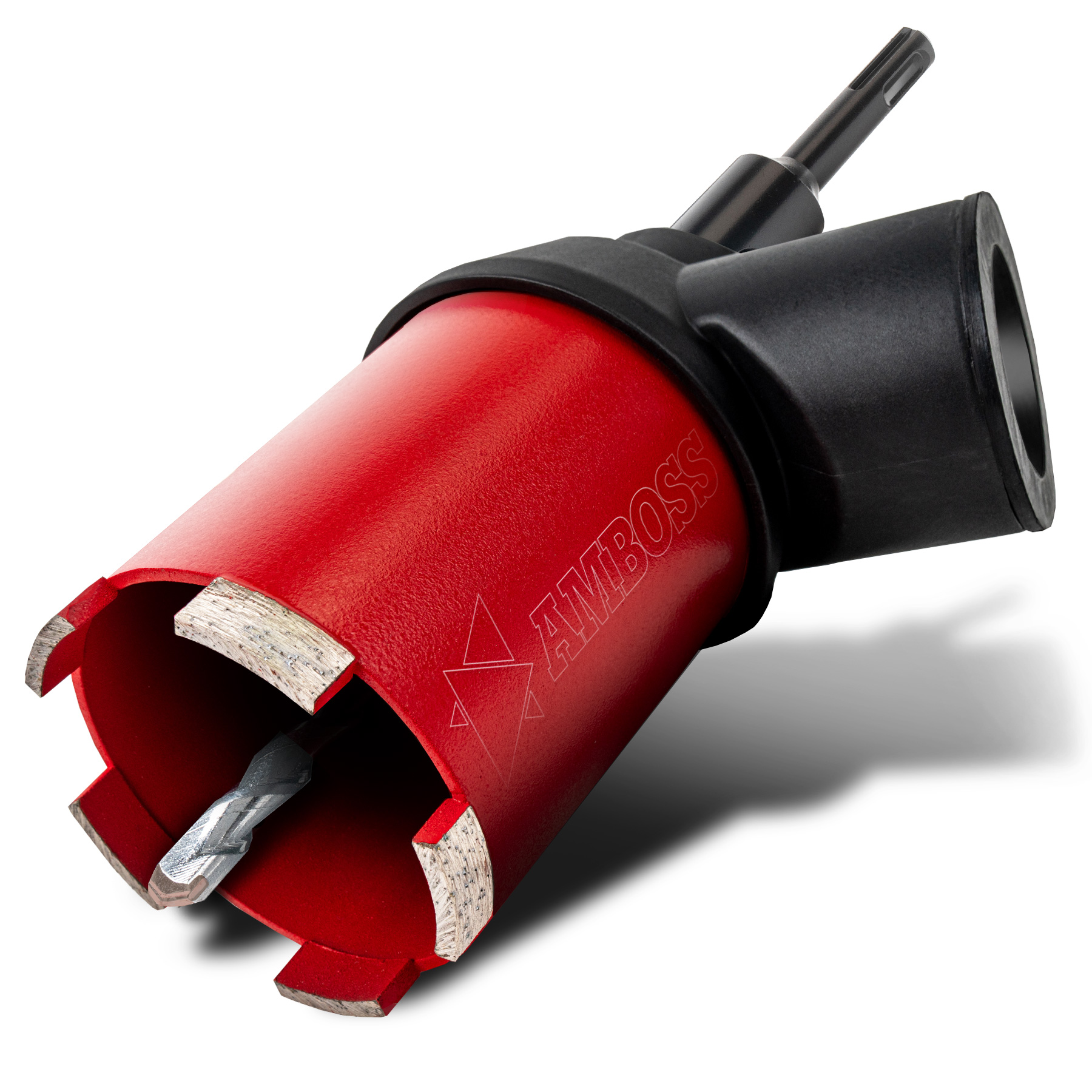 Dosensenker Red Force - 82 mm - SDS-Plus Set mit Absaugung