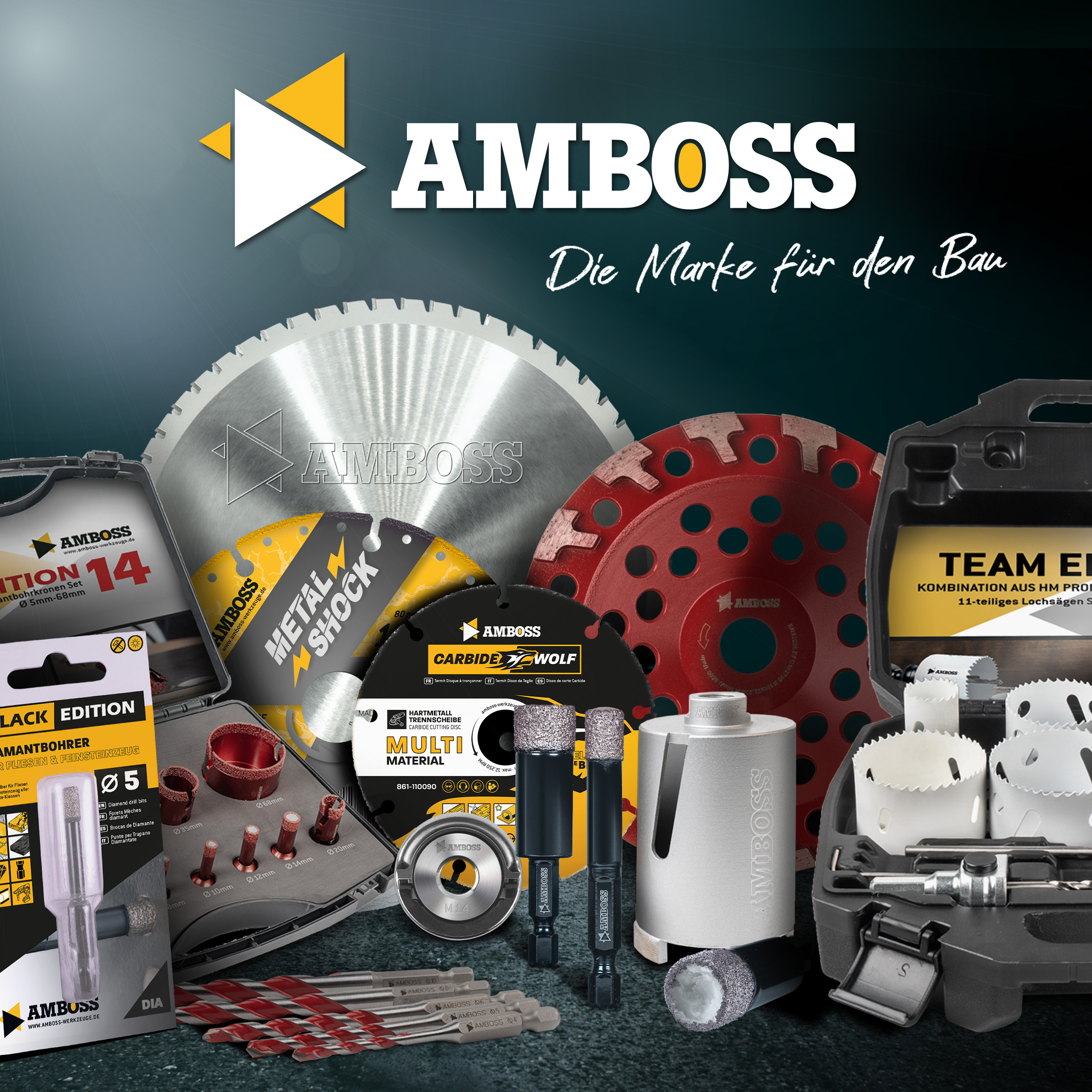 Amboss Dry Angle HM Fliesen- und Glasbohrer - Ø 5 mm - GL: 51 mm