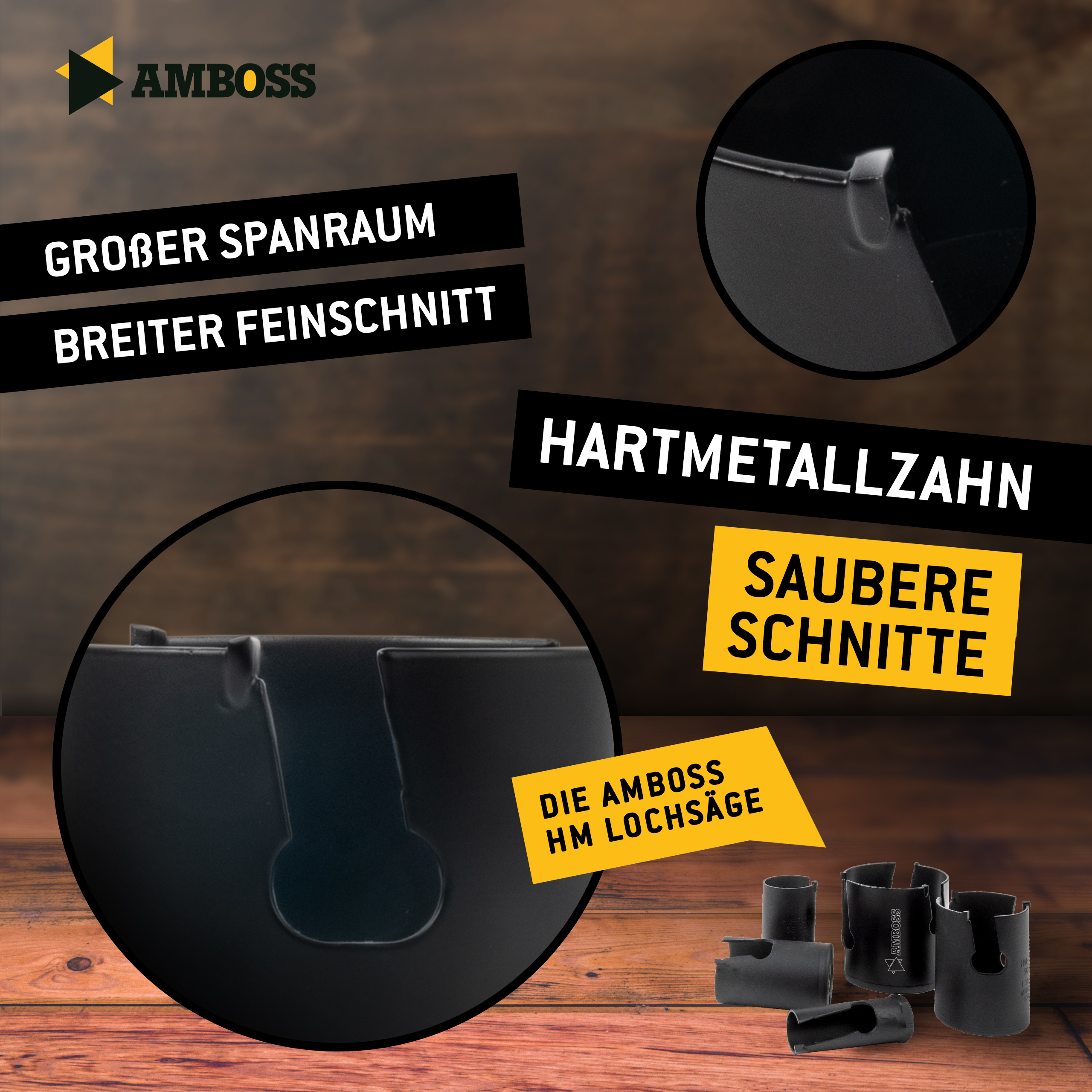 Amboss HM Multifunktions-Lochsäge Ø32 mm (ohne Aufnahme)