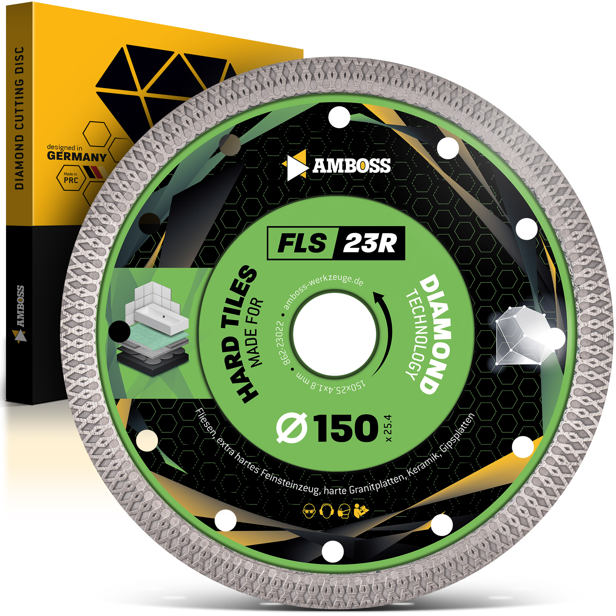 FLS 23R Diamant Trennscheibe 150 x 1.6 x 25.4