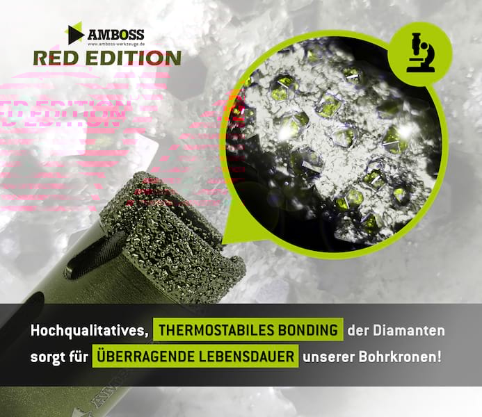 Amboss Red Edition Schleiffinger 8 mm