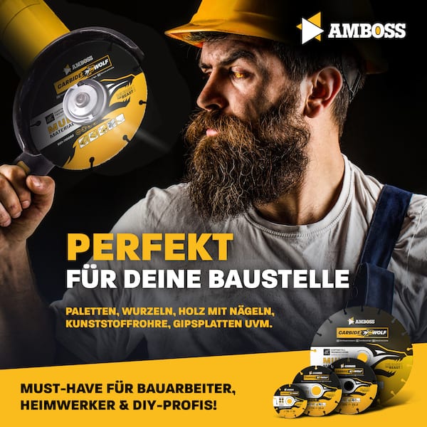 Amboss Carbide Wolf HM Trennscheibe - 115 x 1.2 x 22.2